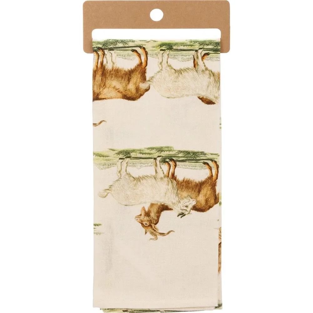 You Goat This Dish Cloth Towel | Cotten Linen Novelty Tea Towel | Cute Kitchen